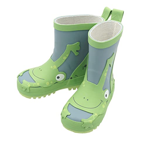 maximo® Kinder Gummistiefel 'Frosch' ungefüttert, Größe:24, Präzise Farbe:Grün von maximo