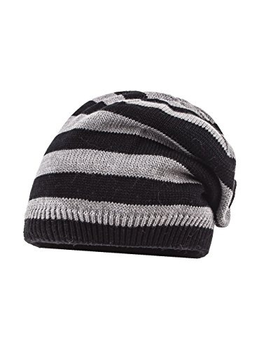 maximo Baby-Jungen Streifen Mütze, Mehrfarbig (mittelgraumeliert/Schwarz 4946), 51/53 von maximo