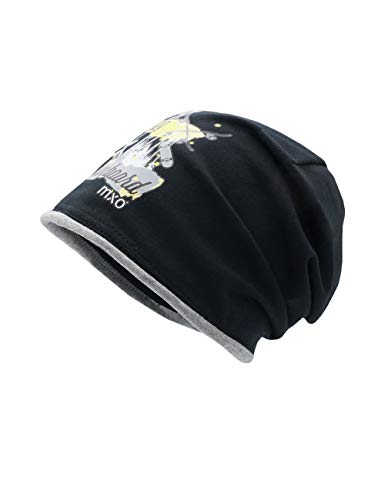 maximo Jungen Jerseymütze Beanie-Mütze, schwarz, 49 von maximo