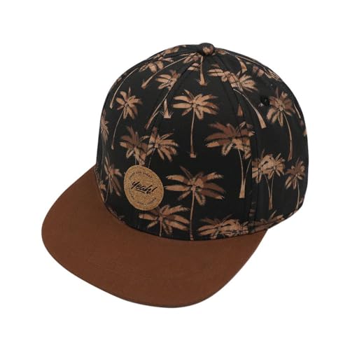 maximo Kids Boy-Cap Palms Klettverschluß 55/-57 schwarz/braun von maximo