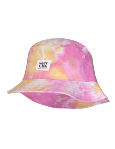 maximo Tie Dye Bucket Kinderhut Stoffhut Sommerhut Sonnenhut Fischerhut Strandhut (51 cm - rosa) von maximo