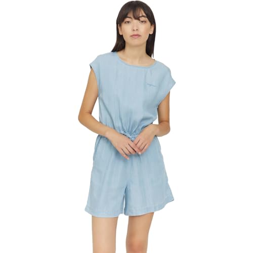 mazine Damen Maxikleid Gisi Jumpsuit, Größe:L, Farben:light blue wash von mazine