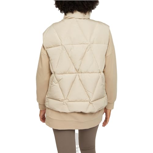 mazine Damen Steppweste Hanska Vest - light taupe - Größe S von mazine