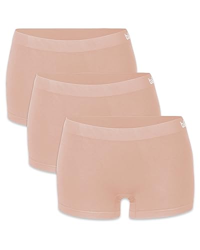 mehrstrumpf 3/6 Pack Damen Pantys Boxershorts Nahtlos aus Seidenweicher Bambusfaser (Modell: Loona) von mehrstrumpf