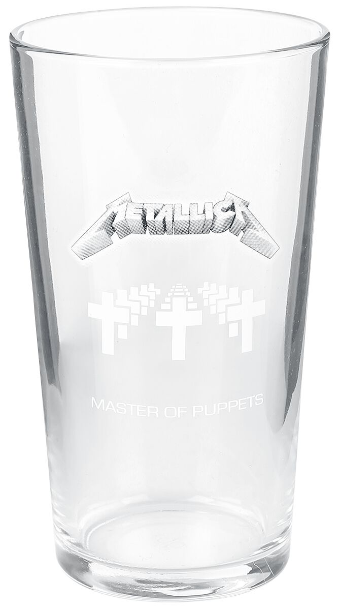 Metallica Bierglas - Master Of Puppets - klar  - Lizenziertes Merchandise! von metallica