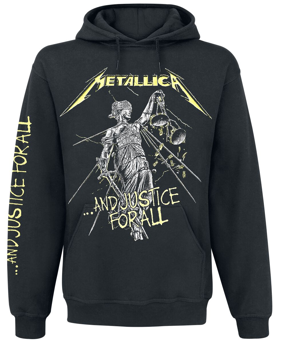 Metallica Kapuzenpullover - ...And Justice For All - S bis 5XL - für Männer - Größe 5XL - schwarz  - Lizenziertes Merchandise! von metallica