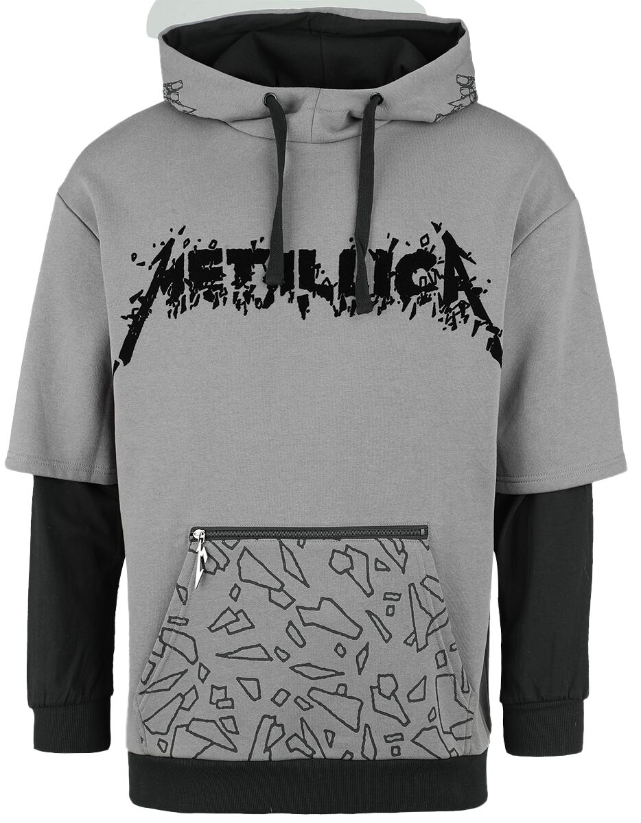 Metallica Kapuzenpullover - EMP Signature Collection - S bis 3XL - für Männer - Größe 3XL - grau/schwarz  - EMP exklusives Merchandise! von metallica