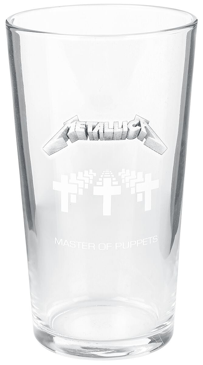 Metallica Master Of Puppets Bierglas klar von metallica