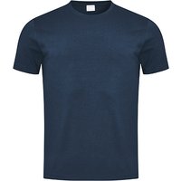 Mey Herren T-Shirt blau Baumwolle unifarben von mey