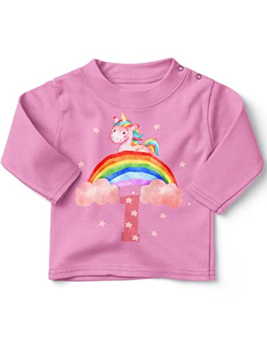 miKalino Baby/Kinder Longsleeve mit Spruch Ich Bin Eins 1 Einhorn Langarm Shirt für Mädchen | Geschenkidee, Farbe:rosa, Grösse:56-62 miKalino Baby/Kinder Longsleeve mit Spruch Ich Bin Eins 1 Einhorn Langarm Shirt für Mädchen | Geschenkidee, Farbe:rosa, Grösse:56-62 von miKalino