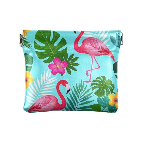 miaozhen Münzgeldbörse, Motiv: Sommer-Flamingos, Palmblatt, Blau, niedlicher Kartenschlüssel-Organizer für Damen, Handtasche de mujer para monedas, Sommer Flamingos Palmblatt blau, 1 size miaozhen Münzgeldbörse, Motiv: Sommer-Flamingos, Palmblatt, Blau, niedlicher Kartenschlüssel-Organizer für Damen, Handtasche de mujer para monedas, Sommer Flamingos Palmblatt blau, 1 size von miaozhen