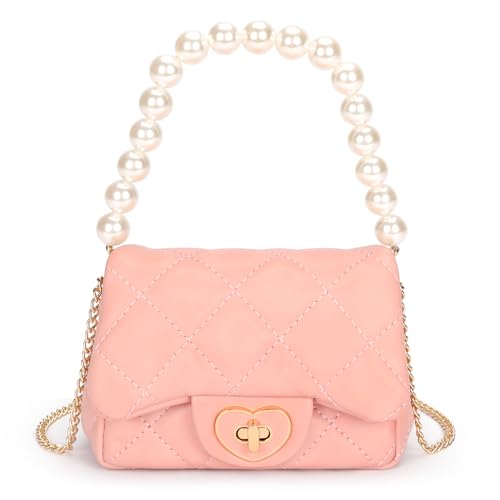 mibasies Kleine Mädchen Geldbörsen Kleinkind Handtasche für Kinder Geschenke für 3-8 Jahre alte Mädchen, Pink von mibasies