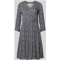 Milano Italy Knielanges Kleid in Wickel-Optik in Marine, Größe 44 Milano Italy Knielanges Kleid in Wickel-Optik in Marine, Größe 44 von milano italy