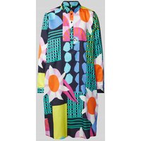 Milano Italy Knielanges Kleid mit kurzer Knopfleiste in Dunkelblau, Größe 36 Milano Italy Knielanges Kleid mit kurzer Knopfleiste in Dunkelblau, Größe 36 von milano italy