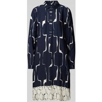 Milano Italy Knielanges Kleid mit kurzer Knopfleiste in Dunkelblau, Größe 42 Milano Italy Knielanges Kleid mit kurzer Knopfleiste in Dunkelblau, Größe 42 von milano italy