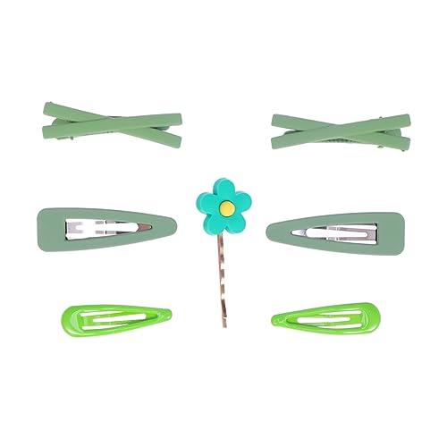 7st Haar Klammern Kopfschmuck Haarklammer Haarnadel Haarspange Knopf Die Blumen von minkissy