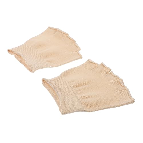 minkissy 1 Paar Gepunktete Fünf-finger-halbsocken-high-heels Halbsocken Ohne Zehen Halbe Socken Für Den Sommer Vorfußpolster Aus Stoff High Heels Damen Unsichtbar 20% Pneumatische Faser von minkissy