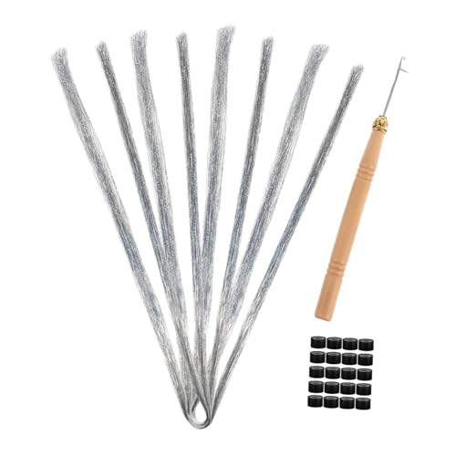 minkissy 1satz Haarsträhnen Set Mit Pet Tinsel -häkelnadel Und Haar-ringen Für Partys Und Besondere Anlässe Zu Haaren Und Leicht Zu minkissy 1satz Haarsträhnen Set Mit Pet Tinsel -häkelnadel Und Haar-ringen Für Partys Und Besondere Anlässe Zu Haaren Und Leicht Zu von minkissy