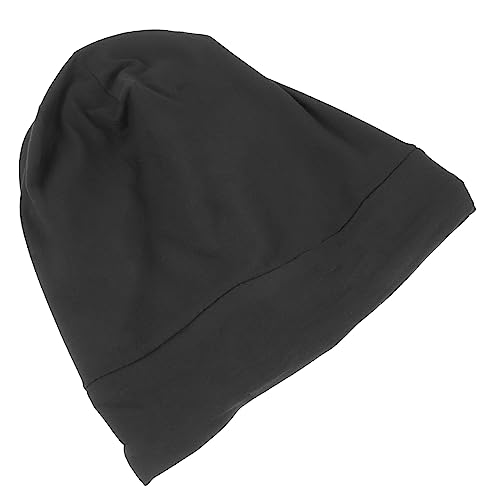 minkissy 1 x Kinder-Haargummis, Schal, Haarbänder, Satin-Hijab-Haargummis für Damen, Bandanas für Frauen, Haarschals für Damen, bequemer Kopfschmuck, Haushalt, Schlafkappe, Schwarz von minkissy