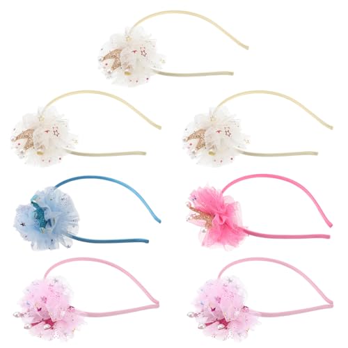 minkissy 14 Stk haarschmuck Kopftuch für Kinder modische Stirnbänder Party-Federhüte Mesh Federn Haarspange Feder-Fascinator Kopfbedeckungen für Kinder Stirnband Kronenhaar Schal Charme von minkissy