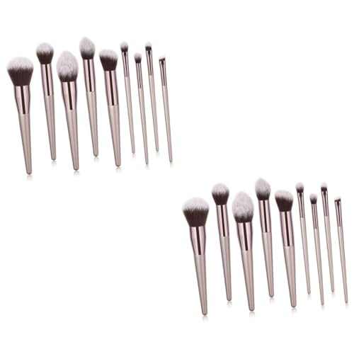 minkissy 18 Stück Puderpinsel Kosmetikpinsel Damen Anzüge Damen Anzüge Professionelle Make-up-Pinsel Make-up-Pinsel für Frauen Make-up-Pinsel-Sets Holz Major von minkissy