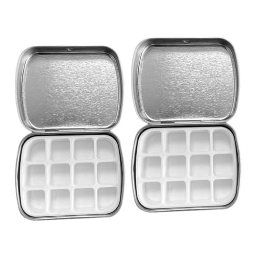 minkissy 2 Sätze Gel-nagellack Platte Zinn Deckel Palettenfach Balsam Bausatz Geld Kuchenform Tücher Aufkleber Nagellack-aufbewahrungskoffer Quadratische Schwarze Vorratsdosen Eisen Silver minkissy 2 Sätze Gel-nagellack Platte Zinn Deckel Palettenfach Balsam Bausatz Geld Kuchenform Tücher Aufkleber Nagellack-aufbewahrungskoffer Quadratische Schwarze Vorratsdosen Eisen Silver von minkissy