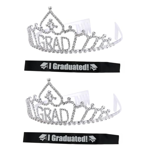 minkissy 2 Sätze Krone Kopfschmuck Für Den Abschlussball Grad Etikette Gürtel Schwarzes Abschlussfoto-requisiten Kristall Mädchen Fräulein Satintuch Prinzessin Lieferungen minkissy 2 Sätze Krone Kopfschmuck Für Den Abschlussball Grad Etikette Gürtel Schwarzes Abschlussfoto-requisiten Kristall Mädchen Fräulein Satintuch Prinzessin Lieferungen von minkissy