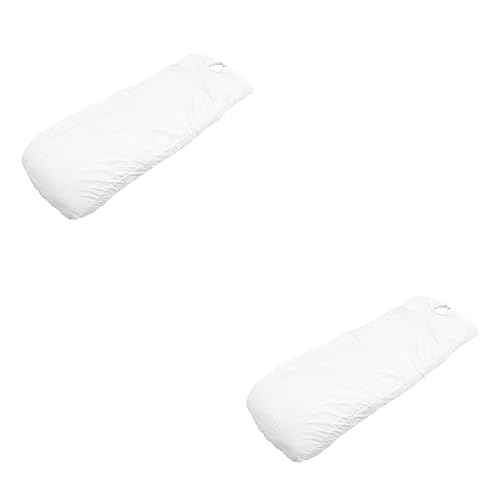 minkissy 2 Stück Blatt Beauty-Massage-bettdecke Bettwäsche Mikrofaserstoff Tischtuch Weiß Wasserdicht von minkissy