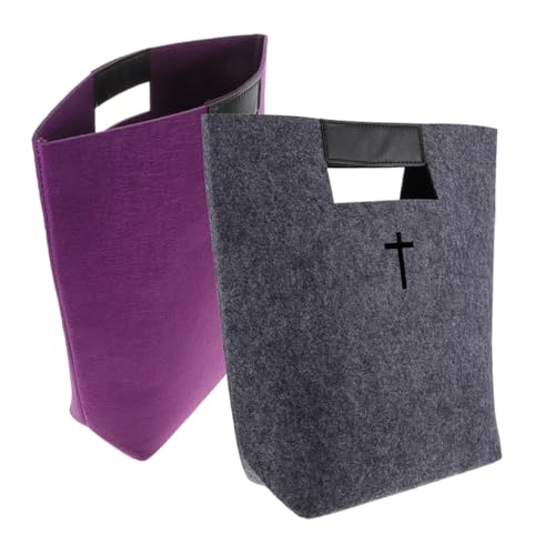 minkissy 2 Stück Handtasche Tragetasche Bibel Tragetasche Bibel Tasche Einkaufs Tragetasche Einkaufstasche Bibel Organizer Tasche Bibel Hülle Schrift Tragetaschen von minkissy