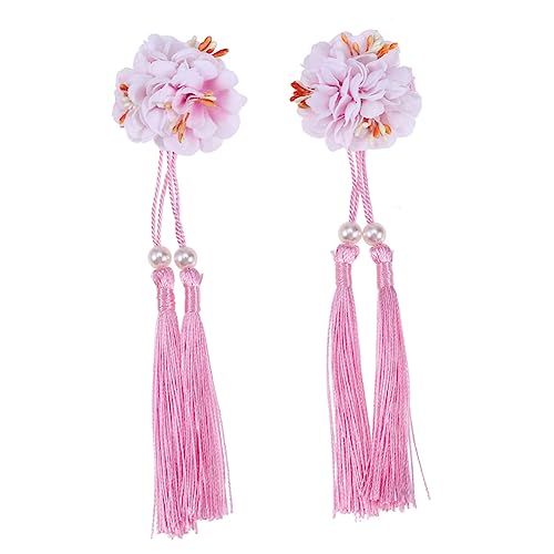 2 Stk Japanische Haarschmuck Haarspange Kinder Haarschmuck Baby Süße Haarspange Baby Hair Clips Haarspangen Baby Baby-haarspangen Blumenhaarnadeln Mädchen Braut Kopfbedeckung von minkissy