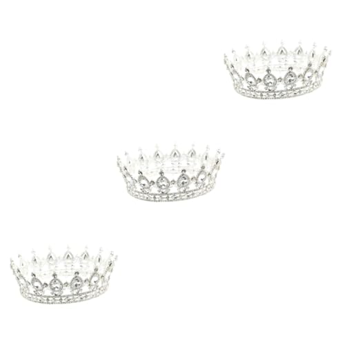 minkissy 2 stücke Kristall Braut Tiara Barock Kristall Stirnband Hochzeit Voll Runde Krone Kristall Kronen und Tiaras Strass Haar für Hochzeit Grün Dekor Hochzeit Dekor Vintage Miss Schmuck Set, von minkissy