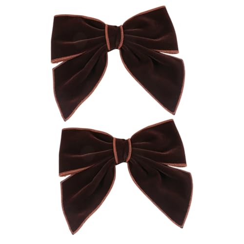 minkissy 2 stücke schleife haarnadel haarschmuck für frauen hochzeit mädchen haarschleifen schleife haar spange haare bowknot clips bowknot haarclip grosgrain haarschleife Miss Velvet tuch frühling von minkissy