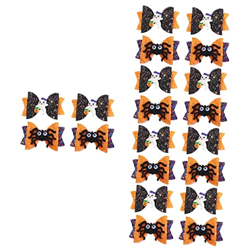 minkissy 20 Stk Haarnadel Für Kinder Baby Mädchen Kopf Verbeugt Halloween-haarband Halloween-stirnband Für Kinder Halloween-boutique-clip Halloween-bogenspangen Pvc Krawatte Schal Kleine von minkissy