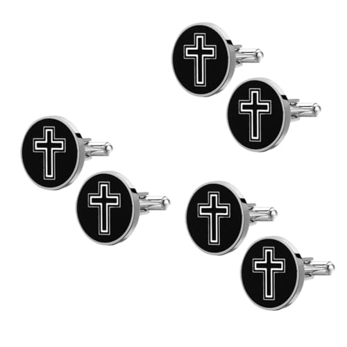 minkissy 3 Paare Kreuzknöpfe Manschette Schwarz Männer- kreuzen männer schmuck erkeklere hediye men accessories mens herrengeschenke Kleidung Dekorative Knöpfe Stahl Black minkissy 3 Paare Kreuzknöpfe Manschette Schwarz Männer- kreuzen männer schmuck erkeklere hediye men accessories mens herrengeschenke Kleidung Dekorative Knöpfe Stahl Black von minkissy