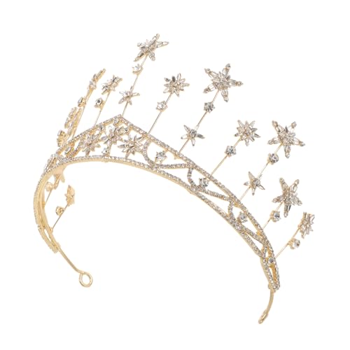 minkissy 3 Stk Krone Strassstern Tiara-stirnband Stern Haar Dekor Hochzeitsstern Tiara Haarschmuck Für Den Abschlussball Weihnachtsdekoration Barock Modellieren Haare Hoch Braut von minkissy