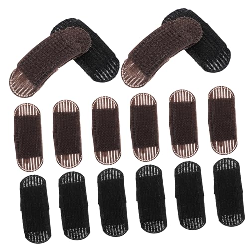 minkissy 32 Stück Puffy Aufkleber Kissen Puff Haarpolster Werkzeug Haare Anheben Mit Bump Pads Haarpolster Pad Puppenkuchenform Haarknoten Schwamm Haarbasen Haarnadel von minkissy