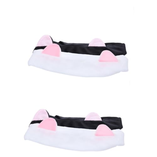 minkissy 4 Stück Schleife-Stirnband sportliches Stirnband Bad Stirnbänder für den Sport Make-up-Stirnband Haarbänder Stirnbandschleife kinder haarband die Katze Schal Kopfbedeckung von minkissy