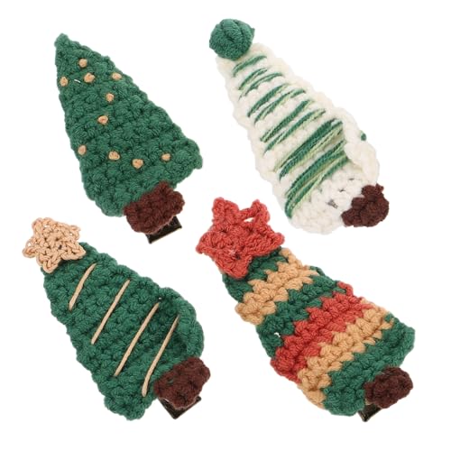 minkissy 4 Stück Haarspange Haarschmuck Baum Clips Zubehör Gestrickte Haarspangen für Weihnachten Stifte Weihnachtshaarspangen Weihnachtshaarnadeln Urlaub Haarspangen Garn minkissy 4 Stück Haarspange Haarschmuck Baum Clips Zubehör Gestrickte Haarspangen für Weihnachten Stifte Weihnachtshaarspangen Weihnachtshaarnadeln Urlaub Haarspangen Garn von minkissy