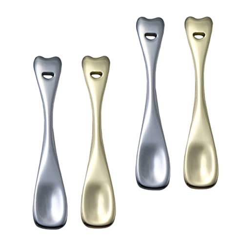 minkissy 4 Stücke Luxus Silber Gesichts Hautpflege Creme Löffel Zink-legierung Werkzeug minkissy 4 Stücke Luxus Silber Gesichts Hautpflege Creme Löffel Zink-legierung Werkzeug von minkissy