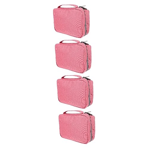 4 Stück Reisetasche Wasserdichter Kulturbeutel Reisezubehör Kosmetiktasche Reise Kulturtasche Reisepflegeprodukte Für Herren Großes Make-up-etui Tragbar Reisen Container Polyester von minkissy