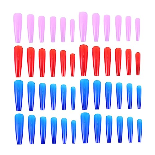 minkissy 48pcs Nail Patch Full Cover Nails Manicure Nails Stiletto Sarg Nail Full Cover False Nails Artificial Nails for Salon Women False Nail Abs Super Extend Child DIY False Nails von minkissy