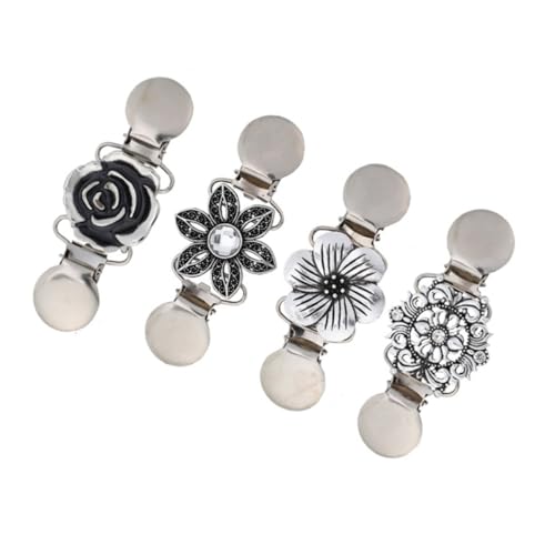 minkissy 4Stücke Vintage Strickjacken Clips Retro Broschen Für Kleidung Schal Silber Für Hochzeiten minkissy 4Stücke Vintage Strickjacken Clips Retro Broschen Für Kleidung Schal Silber Für Hochzeiten von minkissy