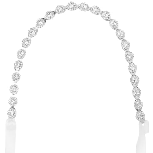 minkissy 5st Strass-stirnband Brautblatt Stirnband Kopf Kette Kopfschmuck Für Die Braut Hochzeit Blatt Stirnband Haarschmuck Für Frauen Blumenschmuck Haarzubehör Damen Wild Kristall von minkissy