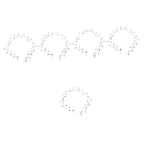 5pcs Haar Kette Kopfschmuck Haarschmuck Gänseblümchen Haarspange Stirnbänder für Frauen Braut Haar Rebe Braut Kopfschmuck für Hochzeit Blatt Haarnadel Schleier Braut Hochzeit Foto von minkissy