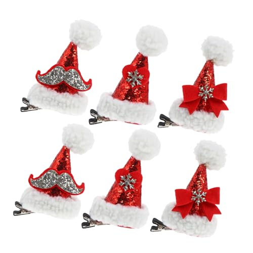 minkissy 6 Stück Weihnachtsmütze Haarnadel Weihnachten Kopfbedeckung Weihnachtshaarnadeln Weihnachtsmütze Haarspangen Mit Pailletten Weihnachtsdekoration Eisen Rot minkissy 6 Stück Weihnachtsmütze Haarnadel Weihnachten Kopfbedeckung Weihnachtshaarnadeln Weihnachtsmütze Haarspangen Mit Pailletten Weihnachtsdekoration Eisen Rot von minkissy