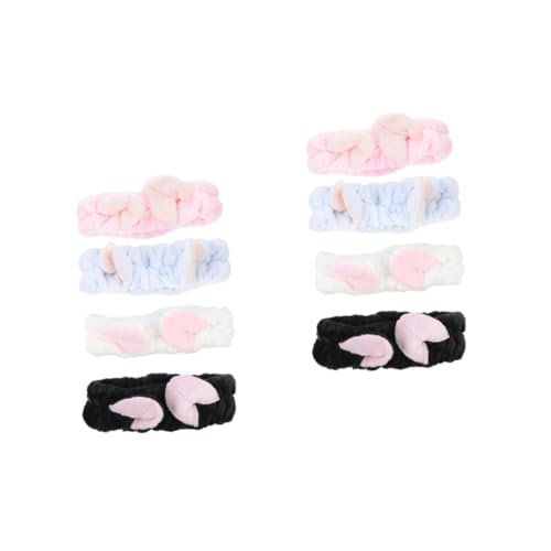 minkissy 8 Stk Make-up-Stirnband Haarbänder Make-up-Waschlappen Spa-Haarband Bandanas für Männer Stirnbänder für Männer elastisches Haarband für Autoohren Gummibänder für Katzenohren Hase von minkissy