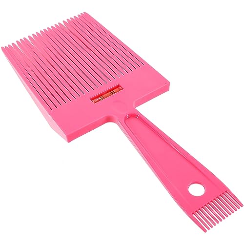 minkissy Herren Flacher Haarkamm Level Cursor Balance Kamm Retro Öl Haarschneidekamm Cursor Großer Flacher Kamm (rosa) Friseurwerkzeuge Kunststoffkamm Abs Mann Frisierkamm Flache Oberseite von minkissy