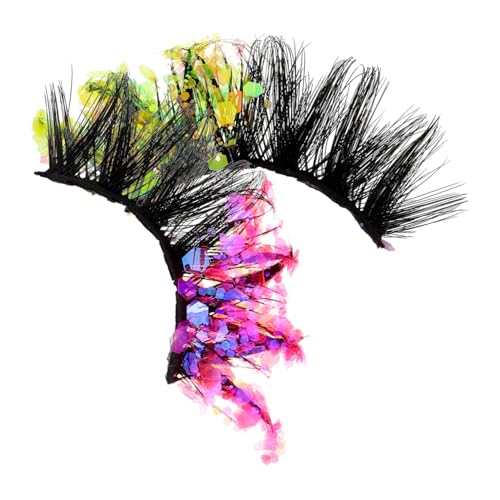 minkissy Falsche Wimpern Set 1 Paar Glänzend Fluoreszierend Glitzer-wimpern Nachtlicht Farbwechsel Für Party-make-up minkissy Falsche Wimpern Set 1 Paar Glänzend Fluoreszierend Glitzer-wimpern Nachtlicht Farbwechsel Für Party-make-up von minkissy