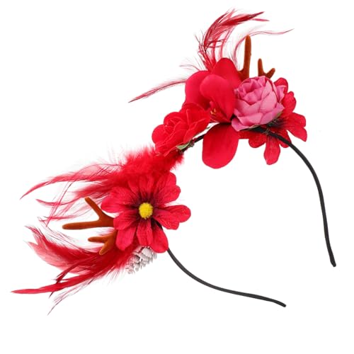 minkissy Feder geweih Stirnband masquerade haircharm Weihnachtsfeier weihnachtadeko christmas dekoration Weihnachtsfeder-Haarreifen Weihnachts-Haarschmuck Weihnachtskopfschmuck Stoff rot minkissy Feder geweih Stirnband masquerade haircharm Weihnachtsfeier weihnachtadeko christmas dekoration Weihnachtsfeder-Haarreifen Weihnachts-Haarschmuck Weihnachtskopfschmuck Stoff rot von minkissy