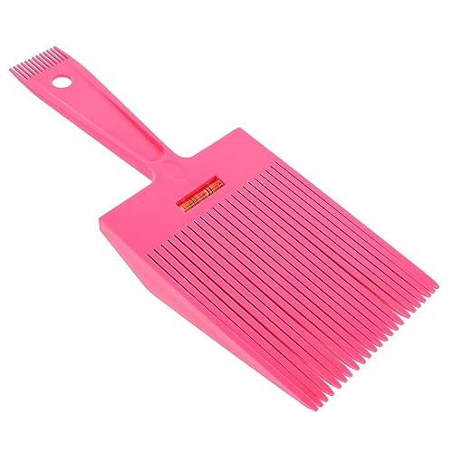 Herren Flacher Haarkamm Level Cursor Balance Kamm Retro Öl Haarschneidekamm Cursor Großer Flacher Kamm (rosa) Ölkamm Reisekamm Flache Oberseite Abs Mann Professionelle Schere von minkissy